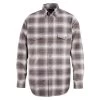 Wolverine Apparel: Men's W1203980 010 FR FireZer0 Charcoal Plaid Long Sleeve Twill Shirt -Work Clothes Discount Store w1203980 010 1