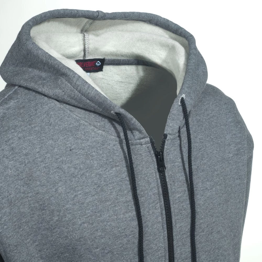 Wolverine Sweatshirts: Men's W1203310 025 Grey Flame-Resistant Hooded Sweatshirt 3 Wolverine Sweatshirts: Men's W1203310 025 Grey Flame-Resistant Hooded Sweatshirt - Image 2