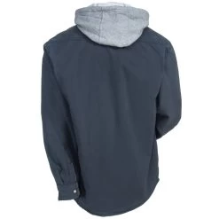 Wolverine Shirts: Men's W1203890 045 Grey Overman Hooded Shirt Jacket