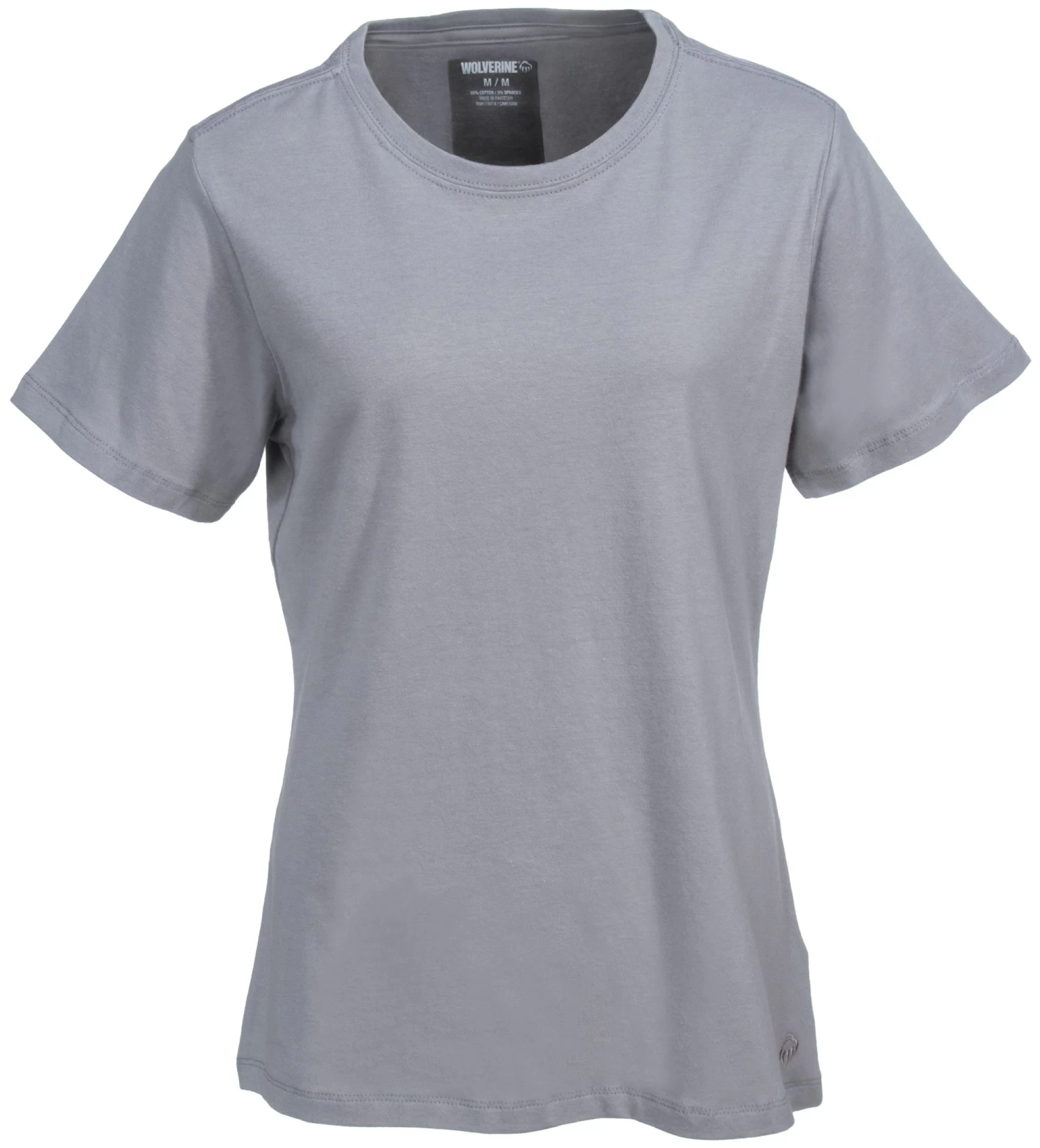 Wolverine Apparel Shirts: Women's W1204570 028 Grey Short Sleeve Lena Tee Shirt 5 Wolverine Apparel Shirts: Women's W1204570 028 Grey Short Sleeve Lena Tee Shirt - Image 3