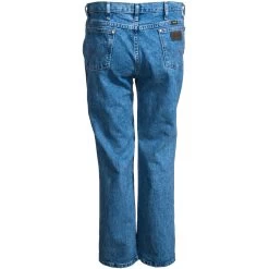 Wrangler Jeans: Men's Cowboy Cut 36MWZ SW Slim Fit Stonewashed Jeans -Work Clothes Discount Store wrangler 36mwzsw b 01