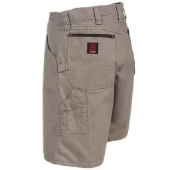 Wrangler Riggs Shorts: Men's Dark Khaki 3W320 DK Ripstop Carpenter Shorts -Work Clothes Discount Store wrangler 3w320 dk l 01