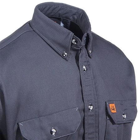 Wrangler Riggs Shirts: Men's Grey FR3W5 GY Flame Resistant Long Sleeve Shirt 4 Wrangler Riggs Shirts: Men's Grey FR3W5 GY Flame Resistant Long Sleeve Shirt - Image 2