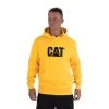 Caterpillar Sweatshirts: Men's W10646 12882 Yellow Black Trademark Hooded Sweatshirt -Work Clothes Discount Store yellowbkedit